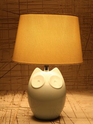 Hector the Owl Blue Lamp EU Plug