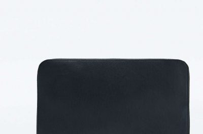 Sandqvist Gerd 13″ Black Leather Laptop Sleeve